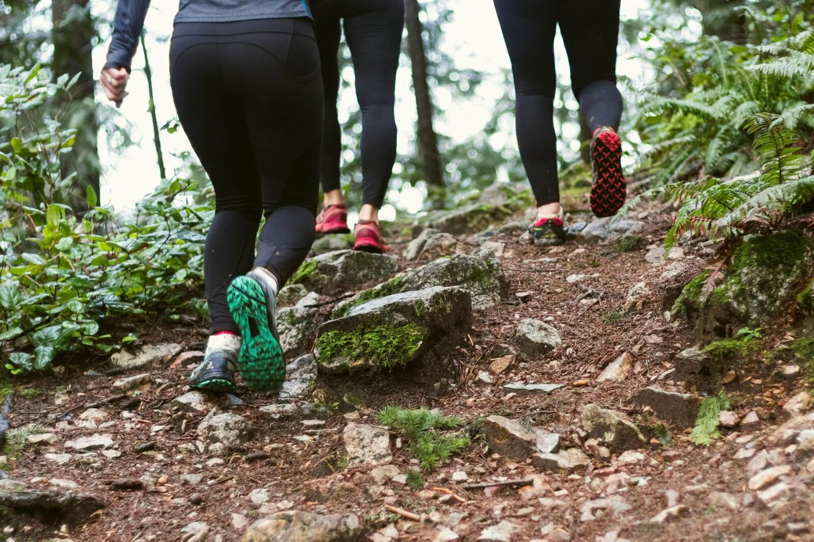 Ditch the worries about weight gain over the holidays, and lace up your walking shoes instead. Great for body and mind! Image: Unsplash
