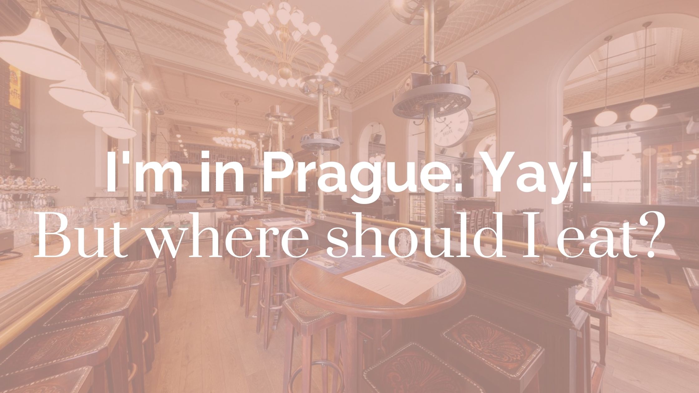 Best restaurants and places to eat in Prague