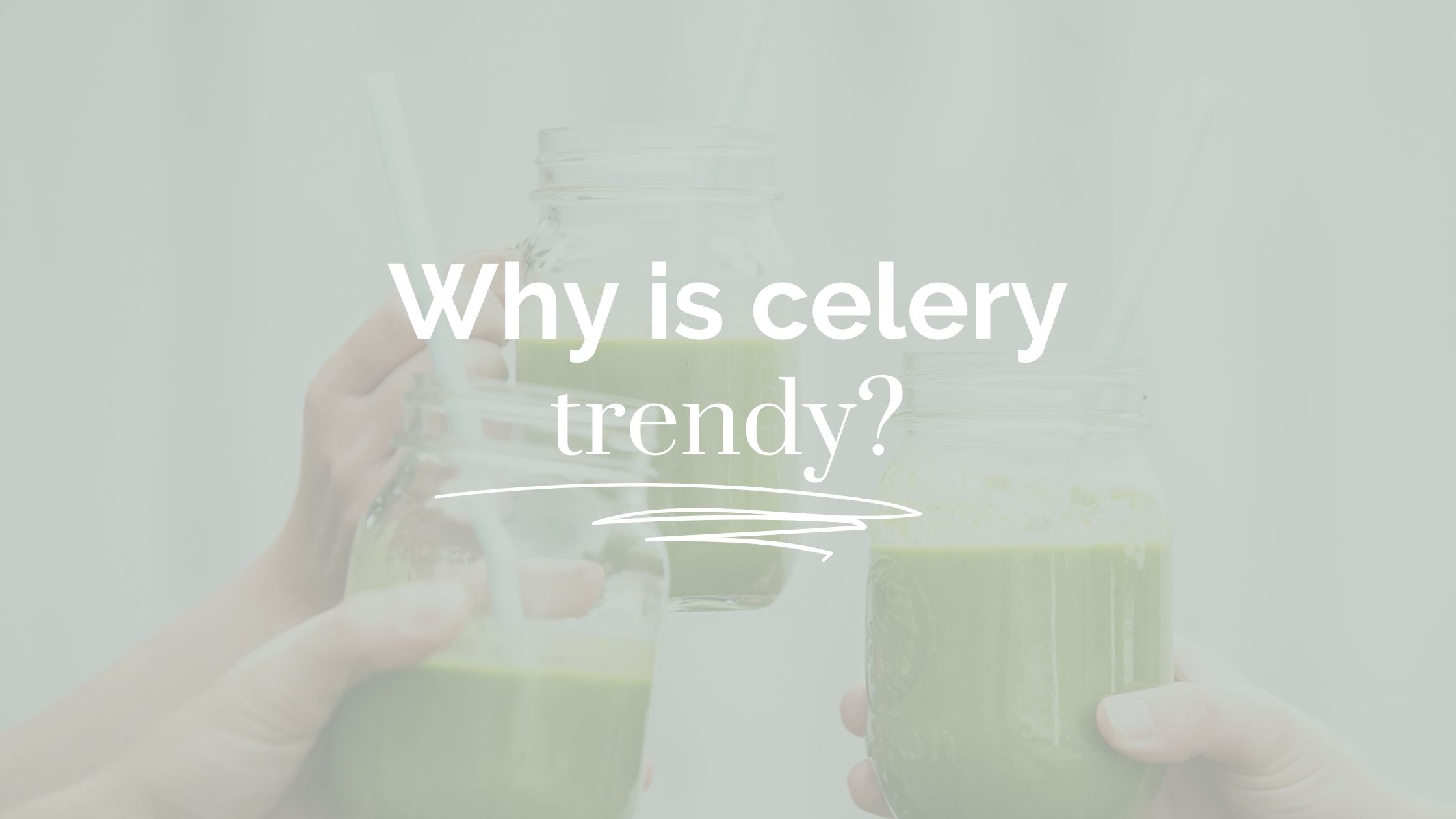 Here’s why everyone is drinking celery juice right now. Image: Pexels