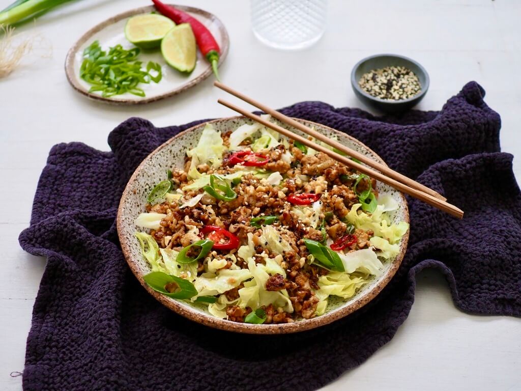 San Choy Bow Salad Bowl anyone? Get this delicious Back to Basics recipe HERE for free! Image: Lyndi Cohen