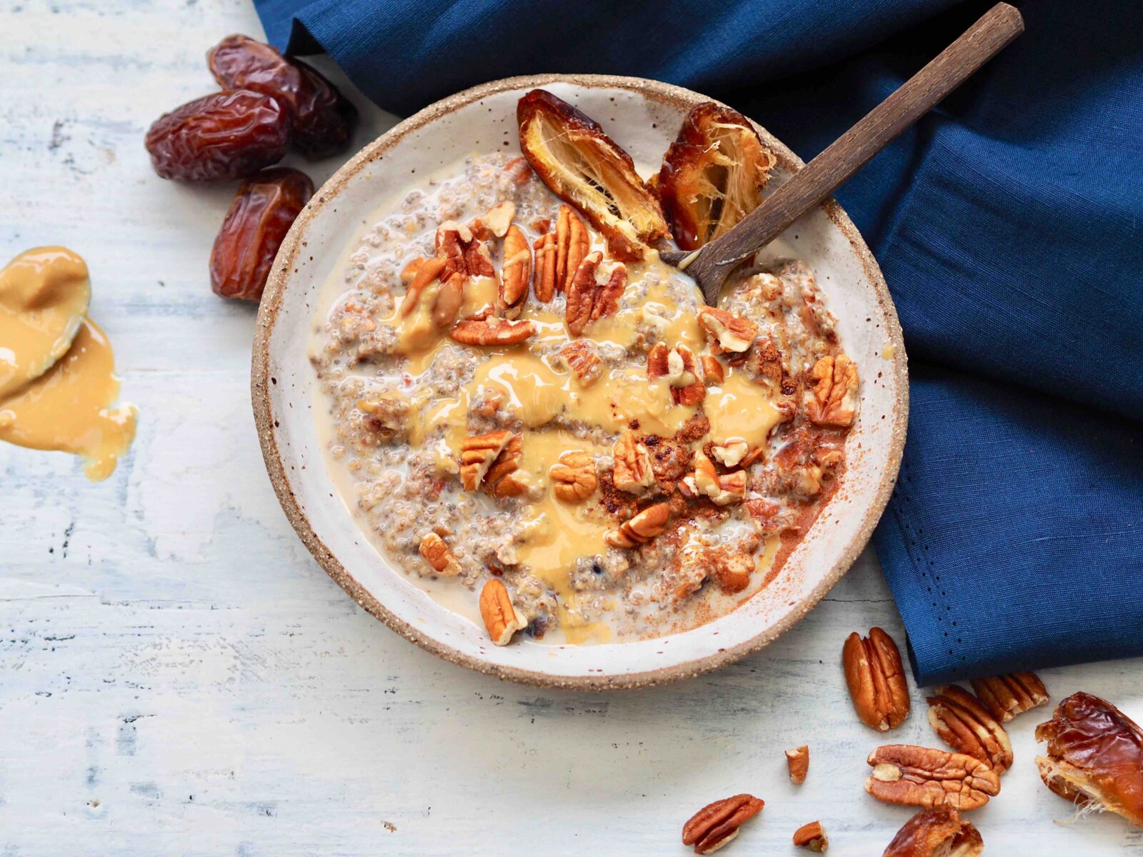 Try my Sticky Date Chia Pudding recipe from Back to Basics Pregnancy (prenatal nutritionist-approved 😉)!  Image: Lyndi Cohen