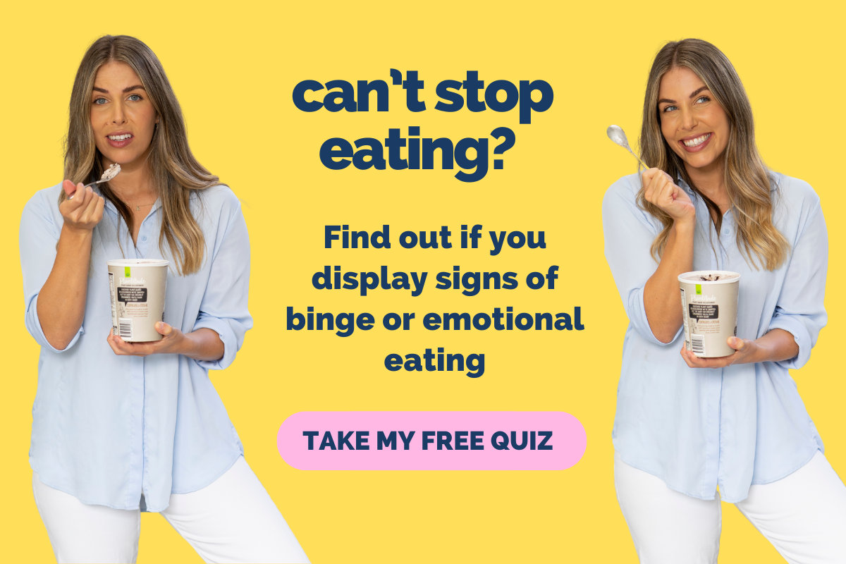 "I feel guilty no matter what I eat."  ➡️ Take my free quiz to find out what type of eater you are and get the support you need. Image: Lyndi Cohen