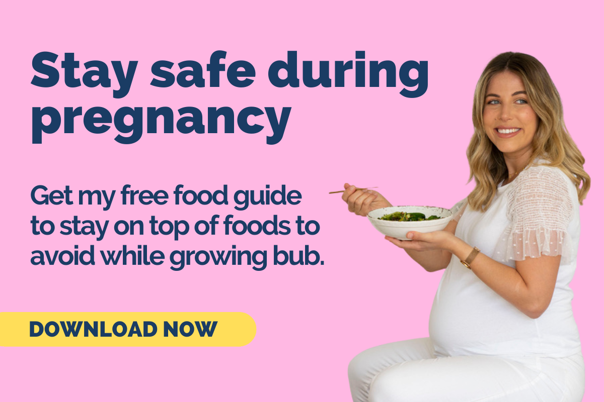 Get my free pregnancy food list. Image: Lyndi Cohen