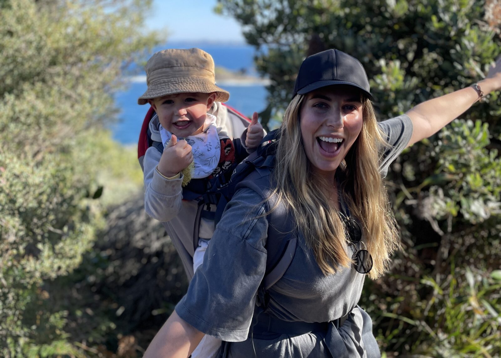 Lyndi Cohen with her son outdoor
